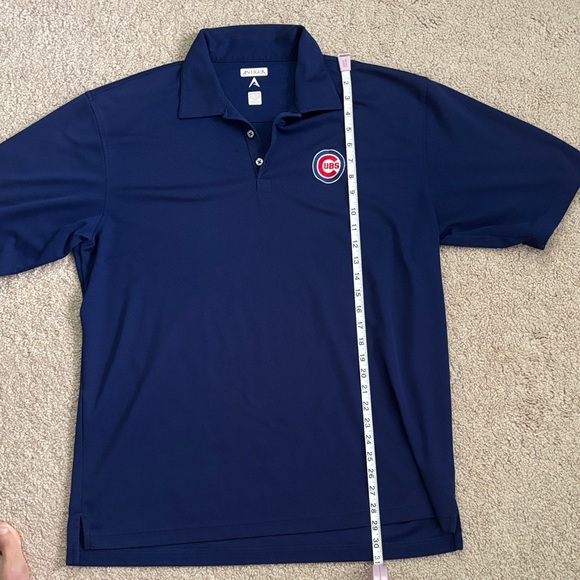 Antigua Men's Navy Polo Shirt with Cubs Emblem - Picture 6 of 6